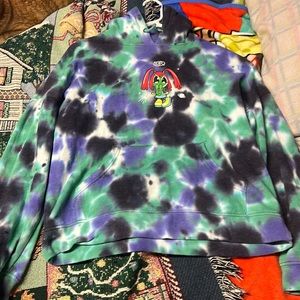 TIE-DYE ALIEN HOODIE